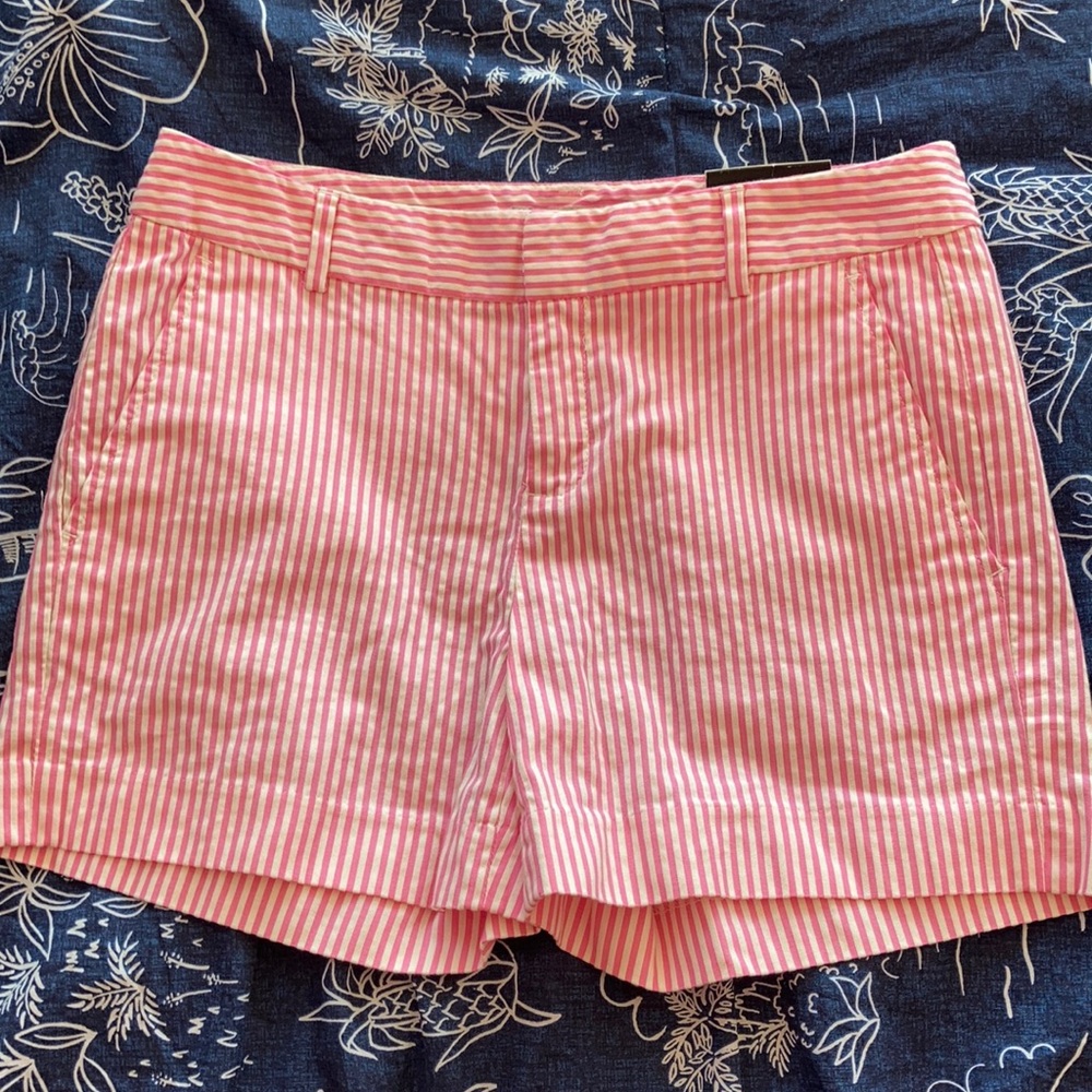 Banana Republic Pink Seersucker Shorts